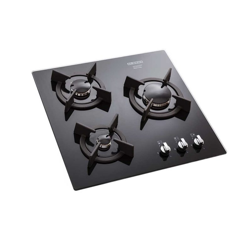 اجاق گاز رومیزی صفحه شیشه ای 3 شعله استیل البرز مدل G 3501