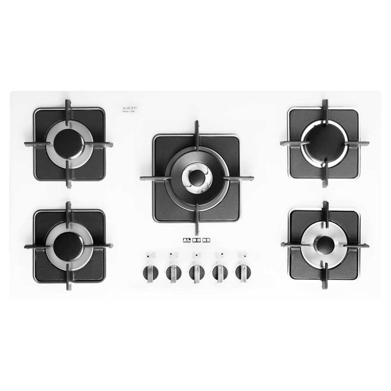 اجاق گاز رومیزی صفحه شیشه ای 5 شعله استیل البرز مدل G5910W
