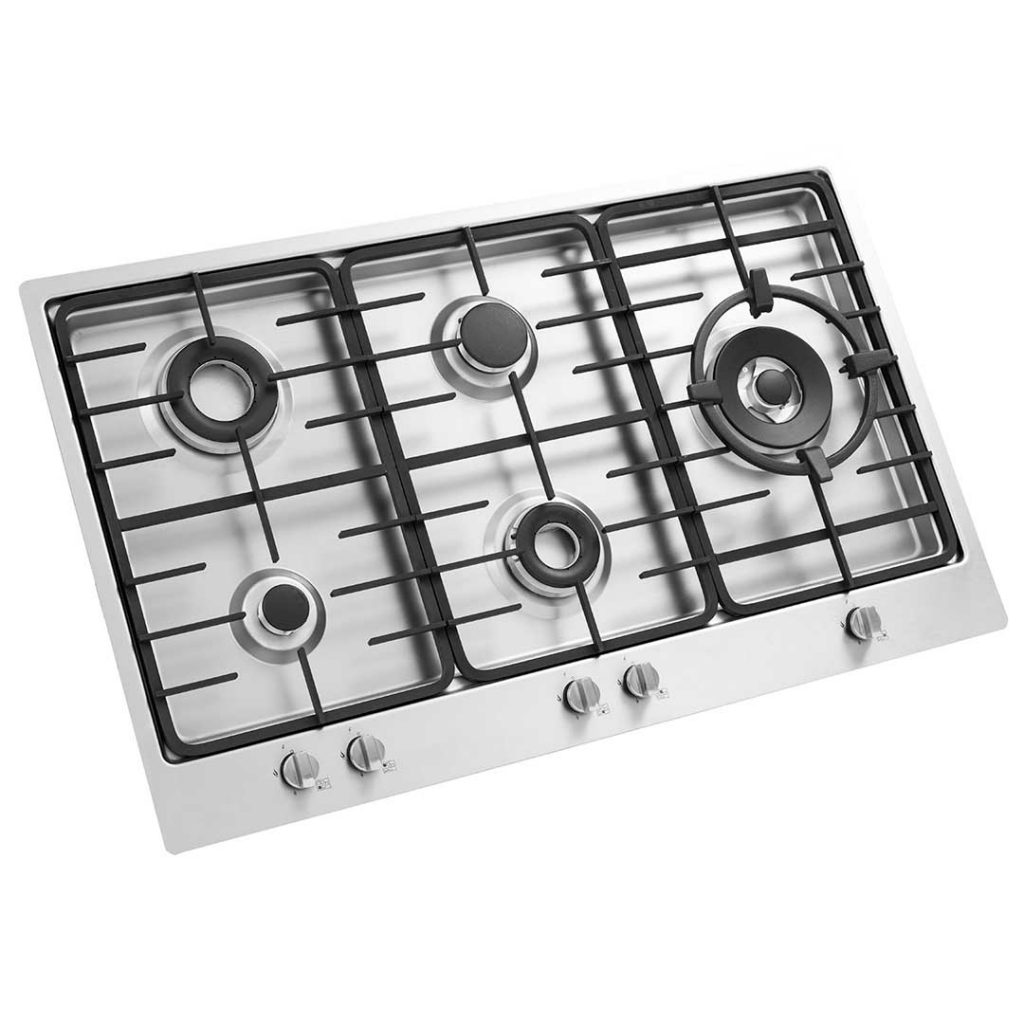 اجاق گاز رومیزی صفحه استیل 5 شعله استیل البرز مدل S 5912 R&L