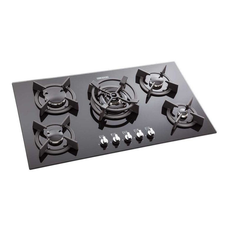 اجاق گاز رومیزی صفحه شیشه ای 5 شعله استیل البرز مدل G5904