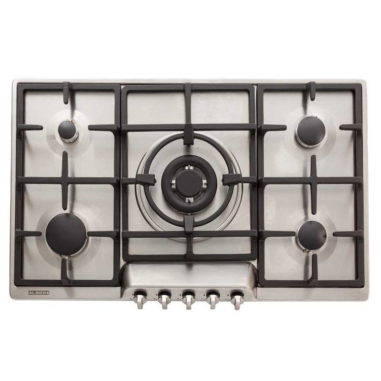 اجاق گاز رومیزی صفحه استیل 5 شعله استیل البرز مدل S5907