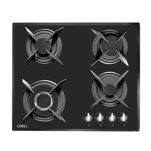 110295617 اجاق گاز رومیزی صفحه شیشه ای 4 شعله کن ای مدل Ig-6401