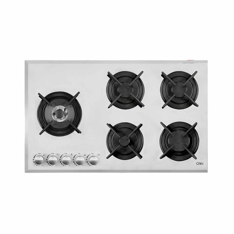 اجاق گاز رومیزی صفحه شیشه ای 5 شعله کن مدل 512gw رنگ سفید